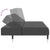2-Seater Sofa Bed Dark Grey Velvet