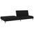 2-Seater Sofa Bed Black Velvet