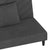 2-Seater Sofa Bed with Two Pillows Dark Grey Velvet