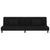 2-Seater Sofa Bed with Two Pillows Black Velvet