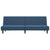 2-Seater Sofa Bed Blue Velvet