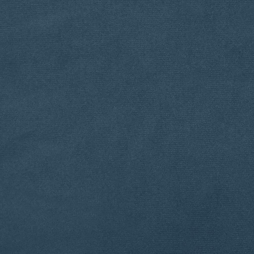 2-Seater Sofa Bed Blue Velvet