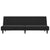 2-Seater Sofa Bed Black Velvet
