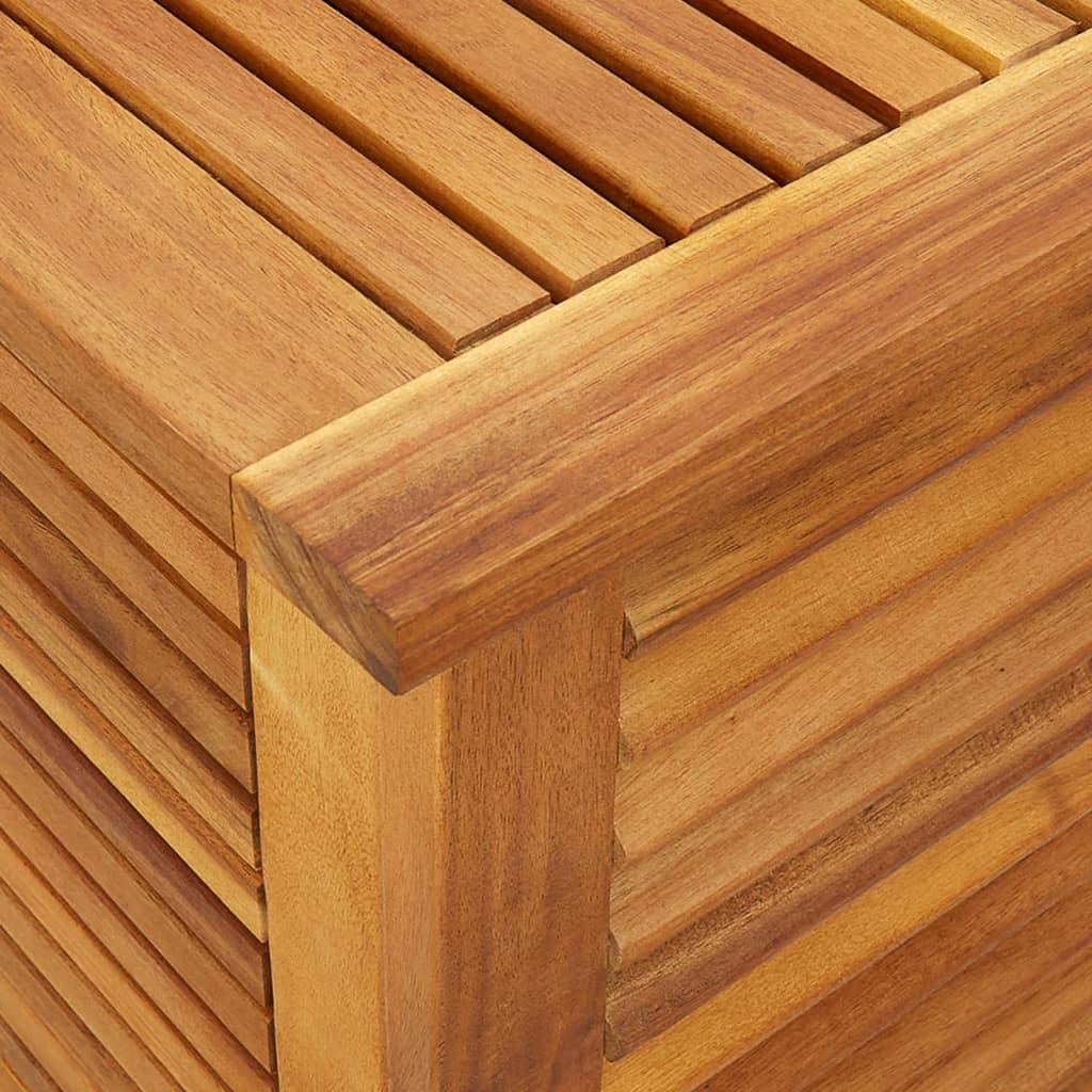 Garden Storage Box with Louver 150x50x56 cm Solid Wood Acacia