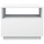 Coffee Table with LED Lights White 50x49x40 cm