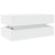 Coffee Table with LED Lights White 90x50x40 cm
