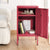 ArtissIn Metal Locker Storage Shelf Filing Cabinet Cupboard Bedside Table Pink