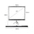 100 Inch Projector Screen Tripod Stand Home Pull Down Outdoor Screens Cinema 3D