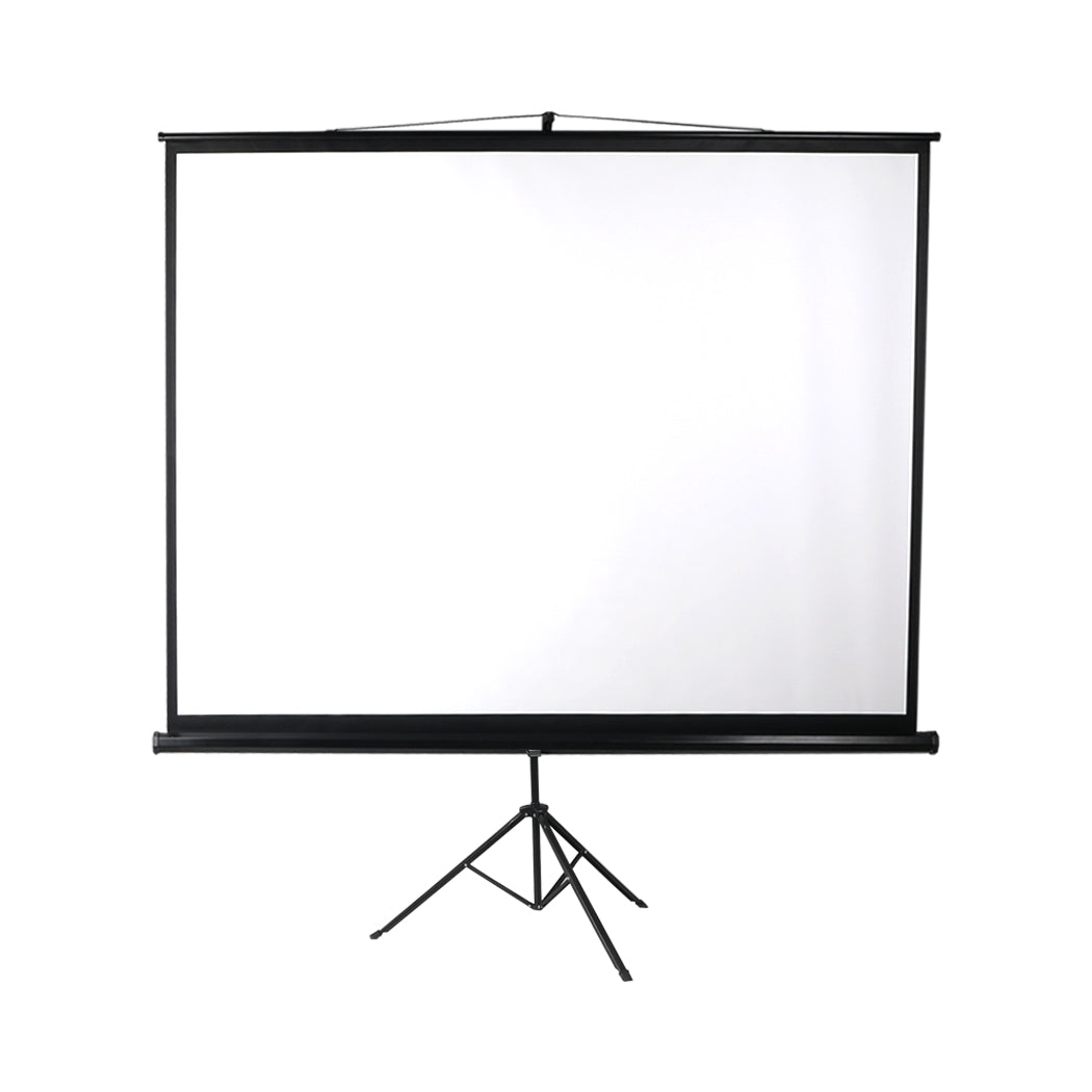 100 Inch Projector Screen Tripod Stand Home Pull Down Outdoor Screens Cinema 3D