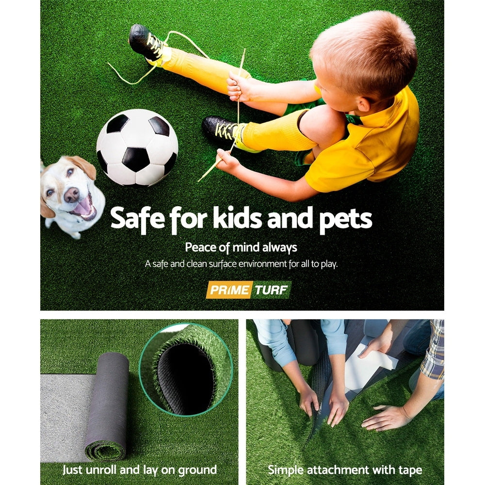 Primeturf Artificial Grass 10mm 2mx5m 10sqm Synthetic Fake Turf Plants Plastic Lawn Olive