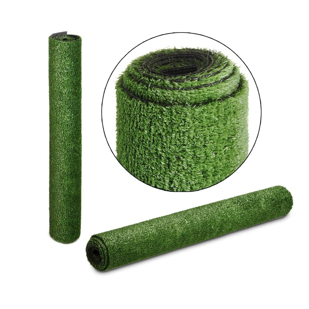 Primeturf Artificial Grass 17mm 1mx10m 10sqm Synthetic Fake Turf Plants Plastic Lawn Olive