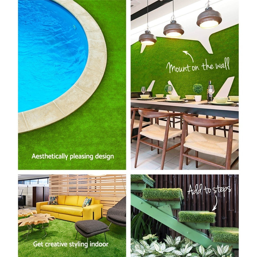 Primeturf Artificial Grass 30mm 1mx20m 20sqm Synthetic Fake Turf Plants Plastic Lawn 4-coloured