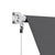 Instahut Retractable Fixed Pivot Arm Window Awning Outdoor Blinds 2.1X2.1M Grey