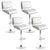 Artiss Set of 4 PU Leather Gas Lift Bar Stools - White and Chrome