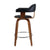 Artiss Set of 2 Bar Stools PU Leather Wooden Swivel - Wood, Chrome and Black