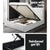 Artiss Tiyo Bed Frame PU Leather Gas Lift Storage - White King Single