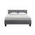 Artiss Tino Bed Frame Queen Size Grey Fabric