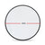 Wall Mirror Round Shaped Bathroom Makeup Mirrors Smooth Edge 50CM