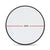 Wall Mirror Round Shaped Bathroom Makeup Mirrors Smooth Edge 80CM