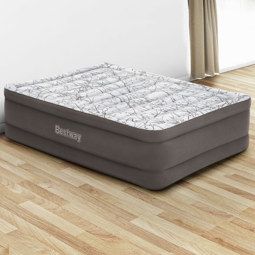 Bestway Air Mattress Bed Single Size Inflatable Flocked Camping Beds 56CM