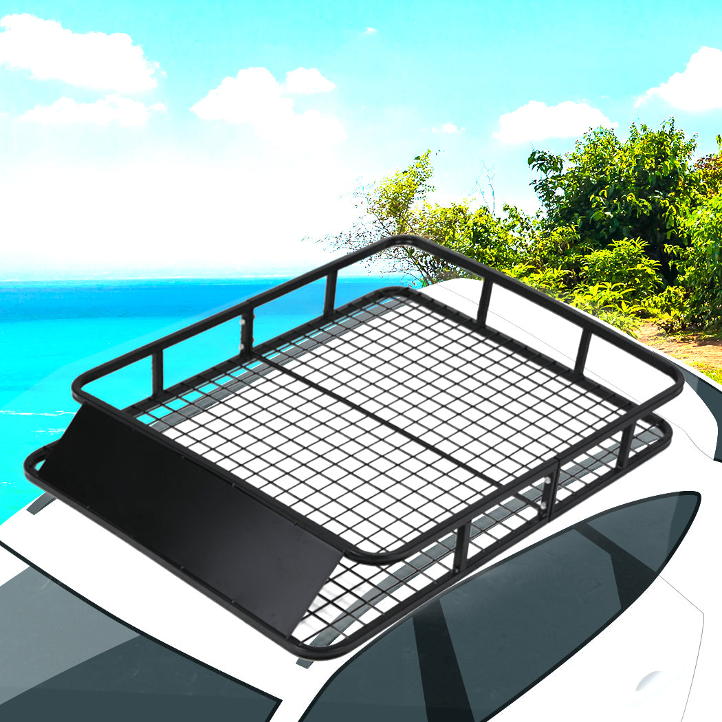 Universal Roof Rack Basket Heavy duty  Steel Luggage Carrier Cage Vehicle Cargo