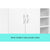 21 Pairs Shoe Cabinet Rack Storage Organiser - 80 x 30 x 90cm - White