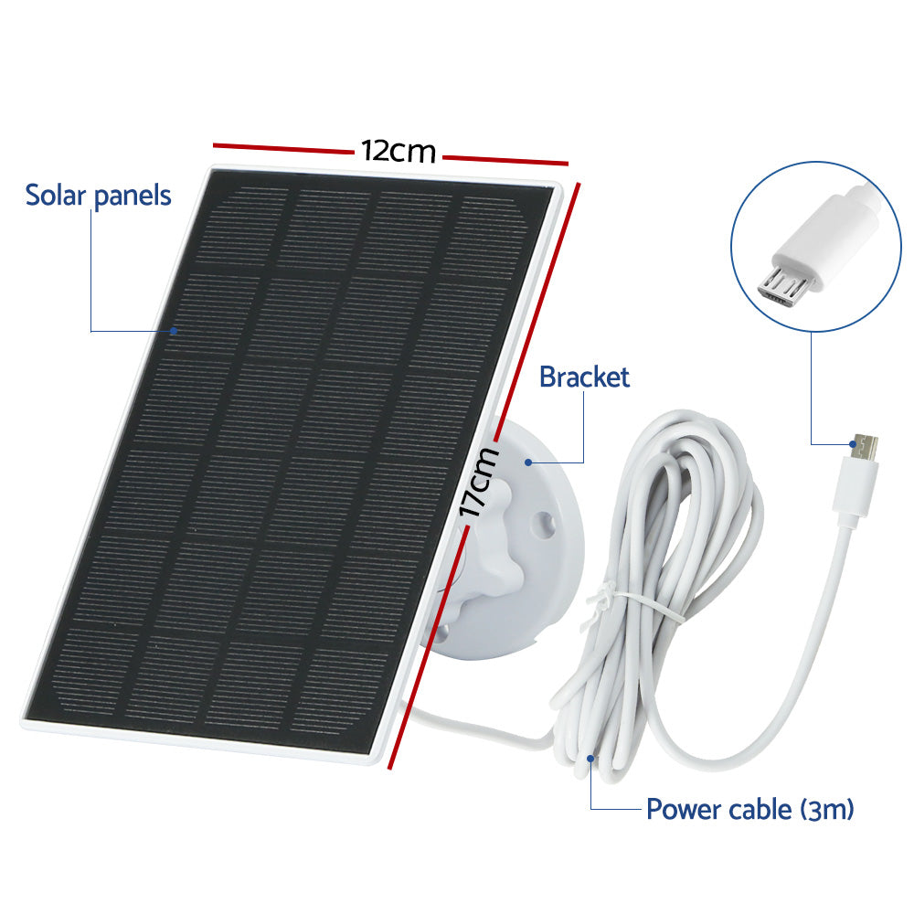 UL-tech Solar Panel For Security Camera Wireless Outdoor Rechargeable Battery 3W