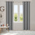 2x Blockout Curtains Panels 3 Layers Eyelet Room Darkening 132x213cm Grey