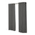 2x Blockout Curtains Panels 3 Layers Eyelet Room Darkening 180x230cm Charcoal