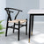 Levede 2x Dining Chairs Wooden Hans Wegner Chair Wishbone Chair Cafe Lounge Seat