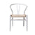 Set of 2 Dining Chairs Rattan Seat Side Chair Kitchen Wood Furniture White