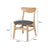 Levede 2x Dining Chair Kitchen Table Chair Natural Wood Linen Fabric Cafe Lounge