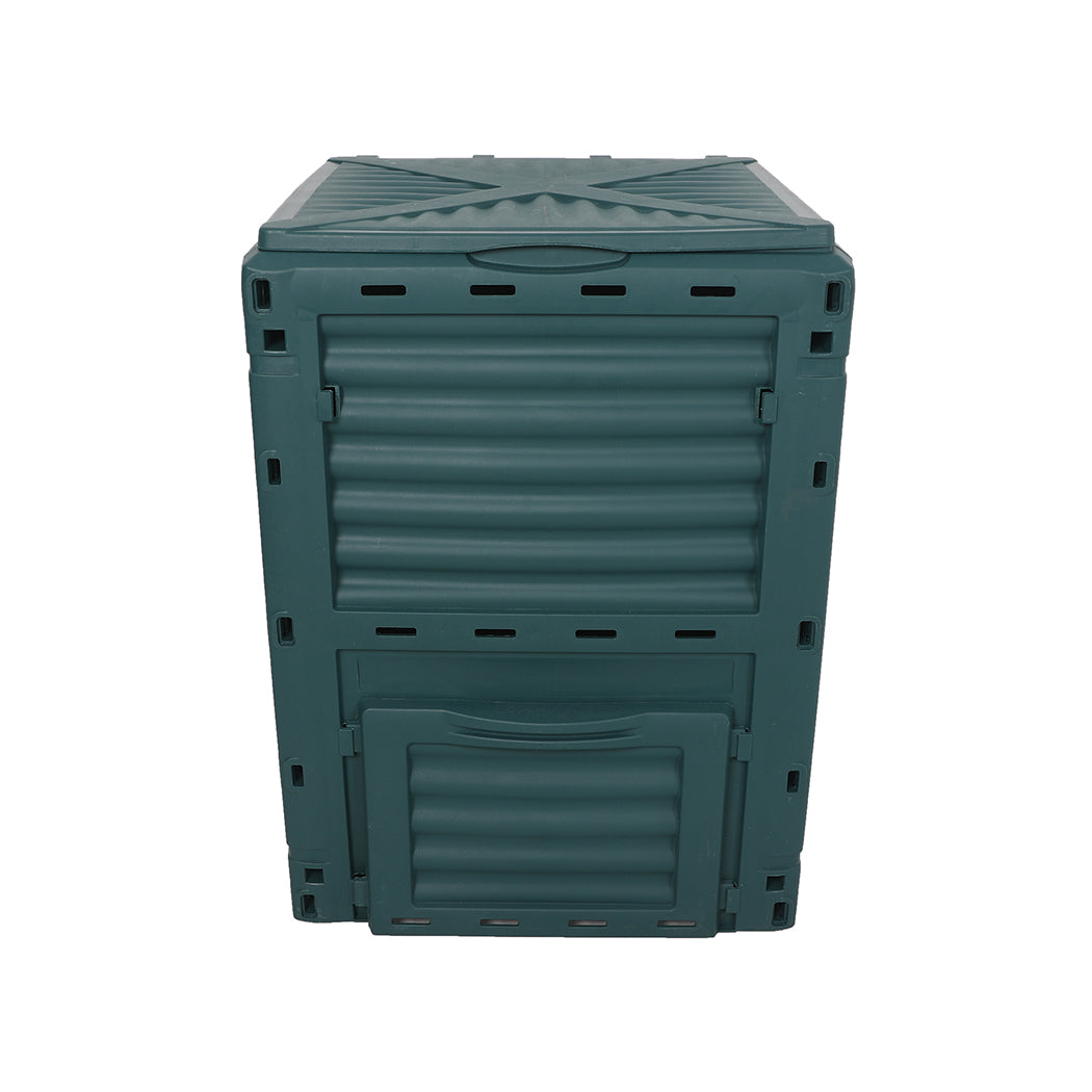 290L Compost Bin Food Waste Recycling Composter Kitchen Garden Composting Green