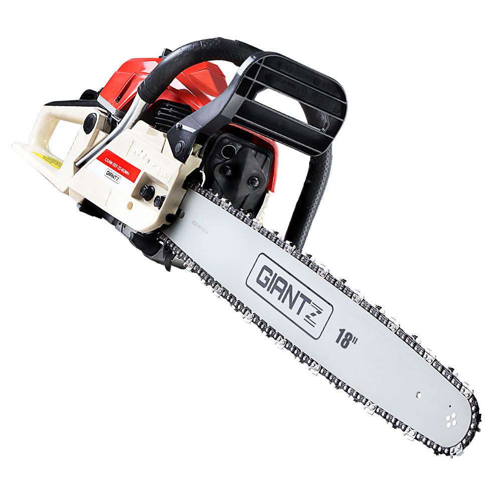 Giantz Petrol Chainsaw Commercial E-Start 18&#39;&#39;