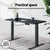 Artiss Motorised Standing Desk Desktop Electric Sit Stand Table Black