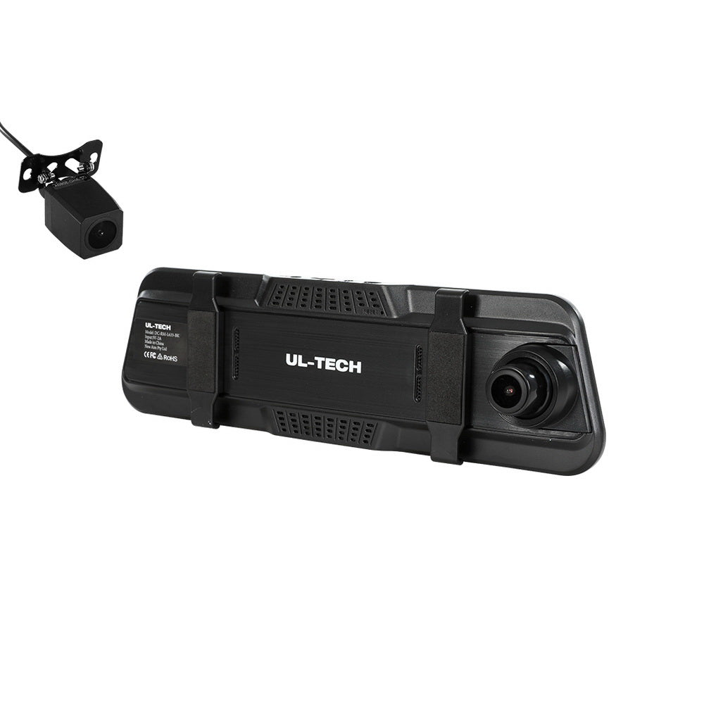 UL-tech 1080P Dash Camera 9.66" Front Rear View