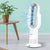 Bladeless Electric Fan Cooler Heater 2 In 1 Air Cool Sleep Timer Remote Control