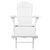 Gardeon Adirondack Beach Chair with Ottoman - White