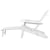 Gardeon Adirondack Beach Chair with Ottoman - White