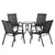 Gardeon Outdoor Furniture 5PC Table and chairs Stackable Bistro Set Patio Coffee