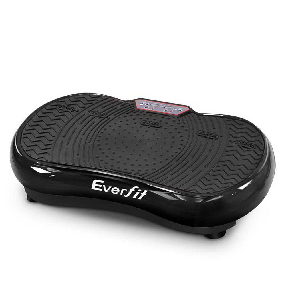 Everfit Vibration Machine Plate Platform Body Shaper Home Gym Fitness Black