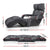 Artiss Adjustable Lounger with Arms - Charcoal