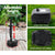 Solar Pond Pump Outdoor Garden Submersible Water Pumps with Battery Kit 4 FT