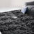 Marlow Floor Rug Shaggy Rugs Soft Large Carpet Area Tie-dyed 200x300cm Black
