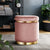 Artiss Round Velvet Foot Stool Ottoman Foot Rest Pouffe Padded Seat Pouf Pink