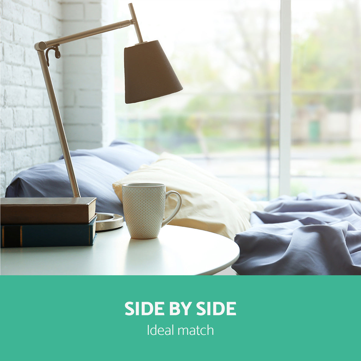 Artiss Coffee Table Round Side End Tables Bedside Furniture Wooden Scandinavian