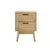 Artiss Bedside Tables Rattan 2 Drawers Side Table Nightstand Storage Cabinet