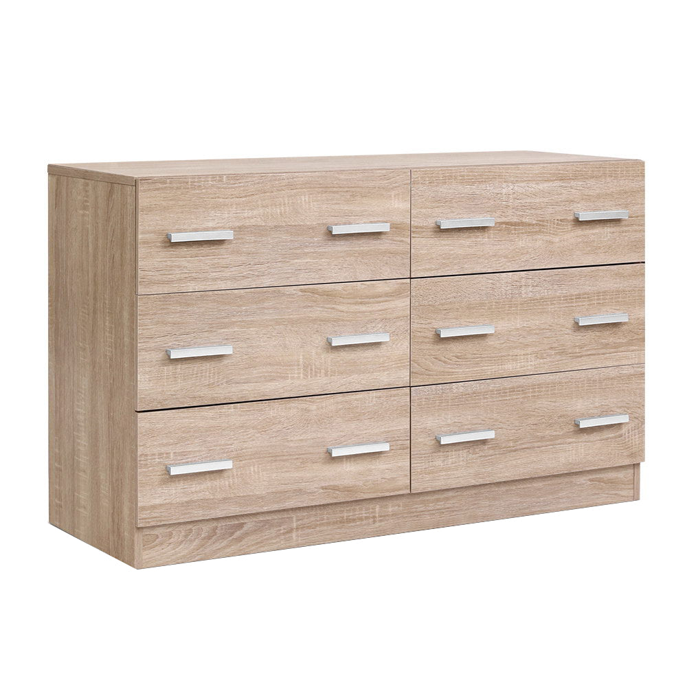 Artiss 6 Chest of Drawers Cabinet Dresser Table Tallboy Lowboy Storage Wood