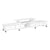 Artiss TV Cabinet Entertainment Unit Stand Wooden 160CM To 220CM Lowline Storage Drawers White