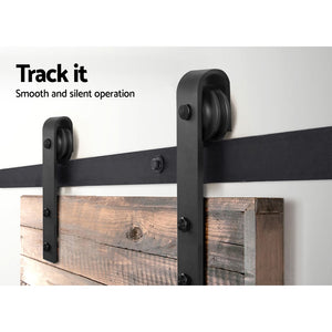 Cefito Sliding Barn Door Hardware Track Set 1.83m Roller Slide Office Bedroom